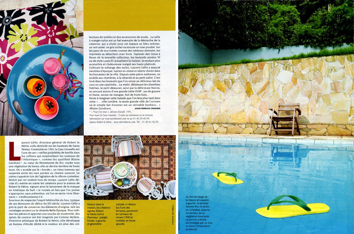 Casa Amarelo - Robert Le Héros - Press - Madame Figaro - 2