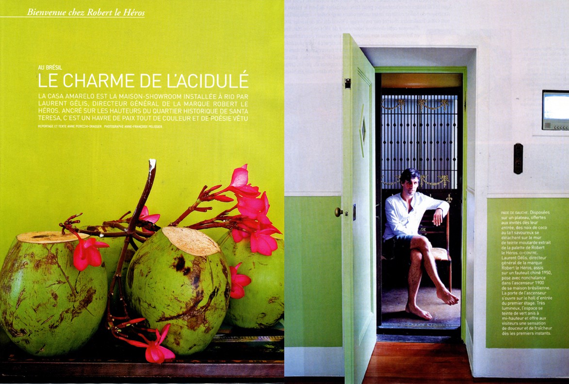 Casa Amarelo - Robert Le Héros - Imprensa - Maison Française - 1