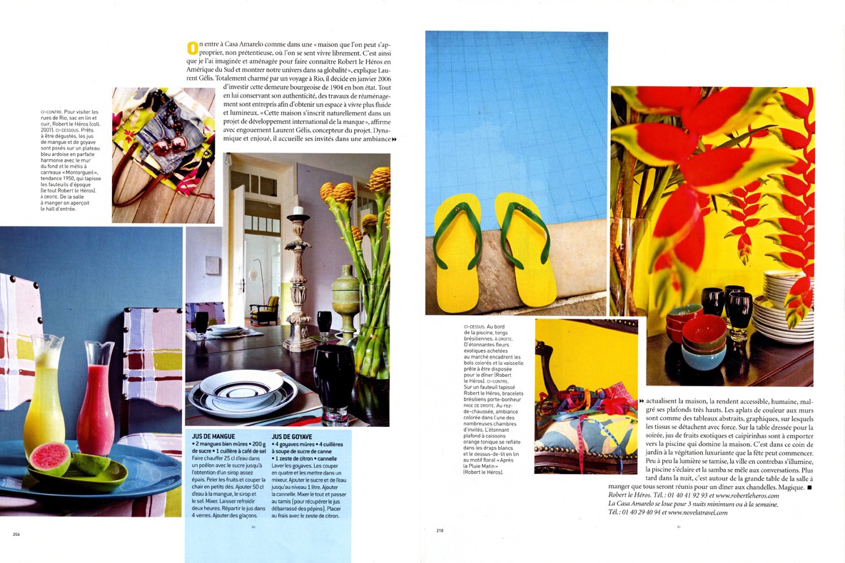 Casa Amarelo - Robert Le Héros - Imprensa - Maison Française - 3
